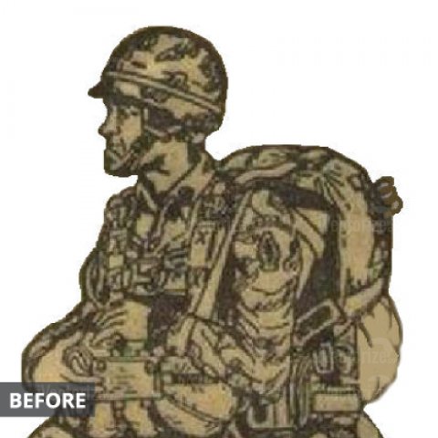 Soldier outline